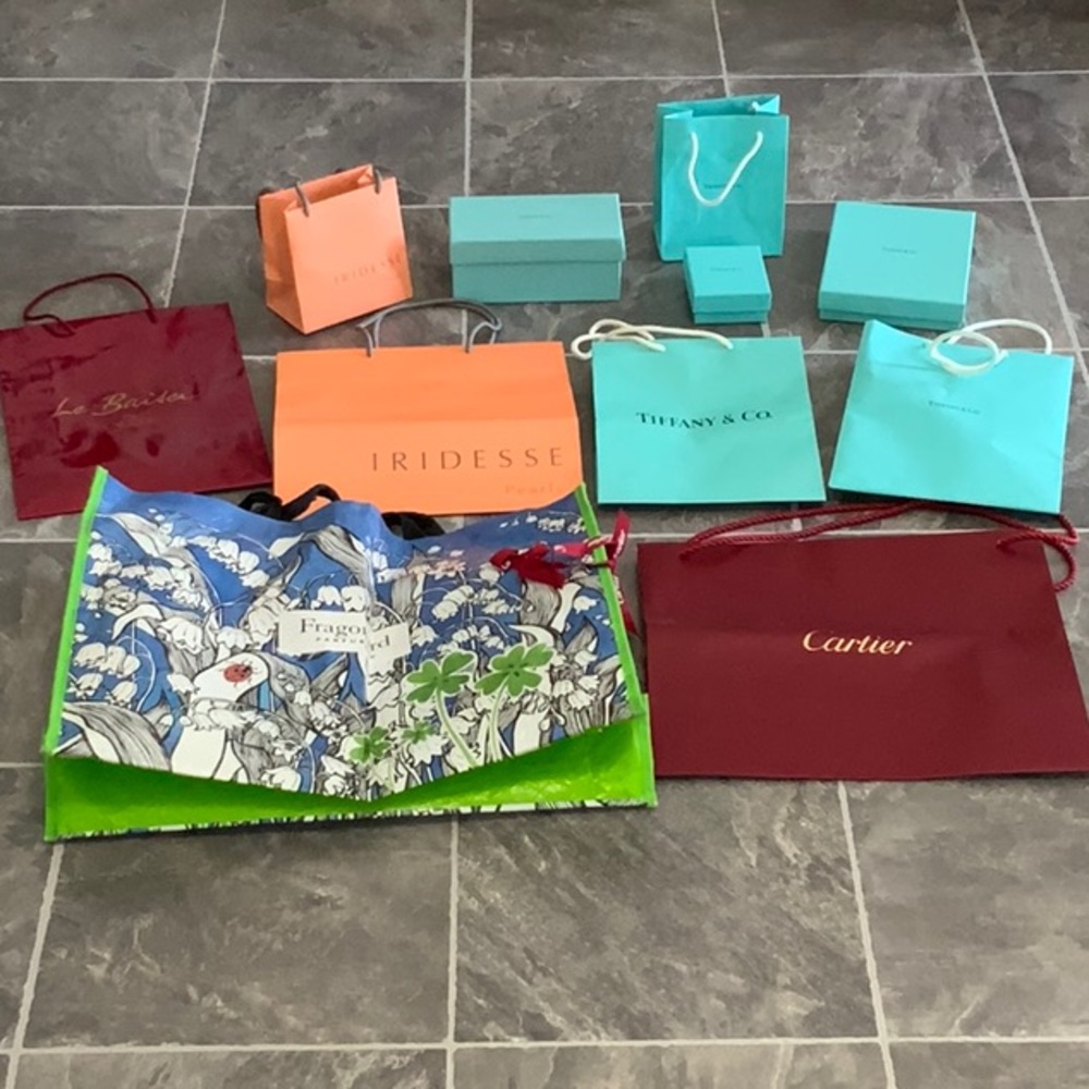 Luxury/Designer Shopping Bags, Boxes, and….
